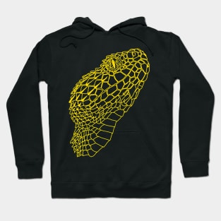 Bush viper (Atheris hispida) yellow Hoodie